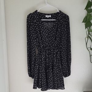 Steve Madden Black and White Floral Dress